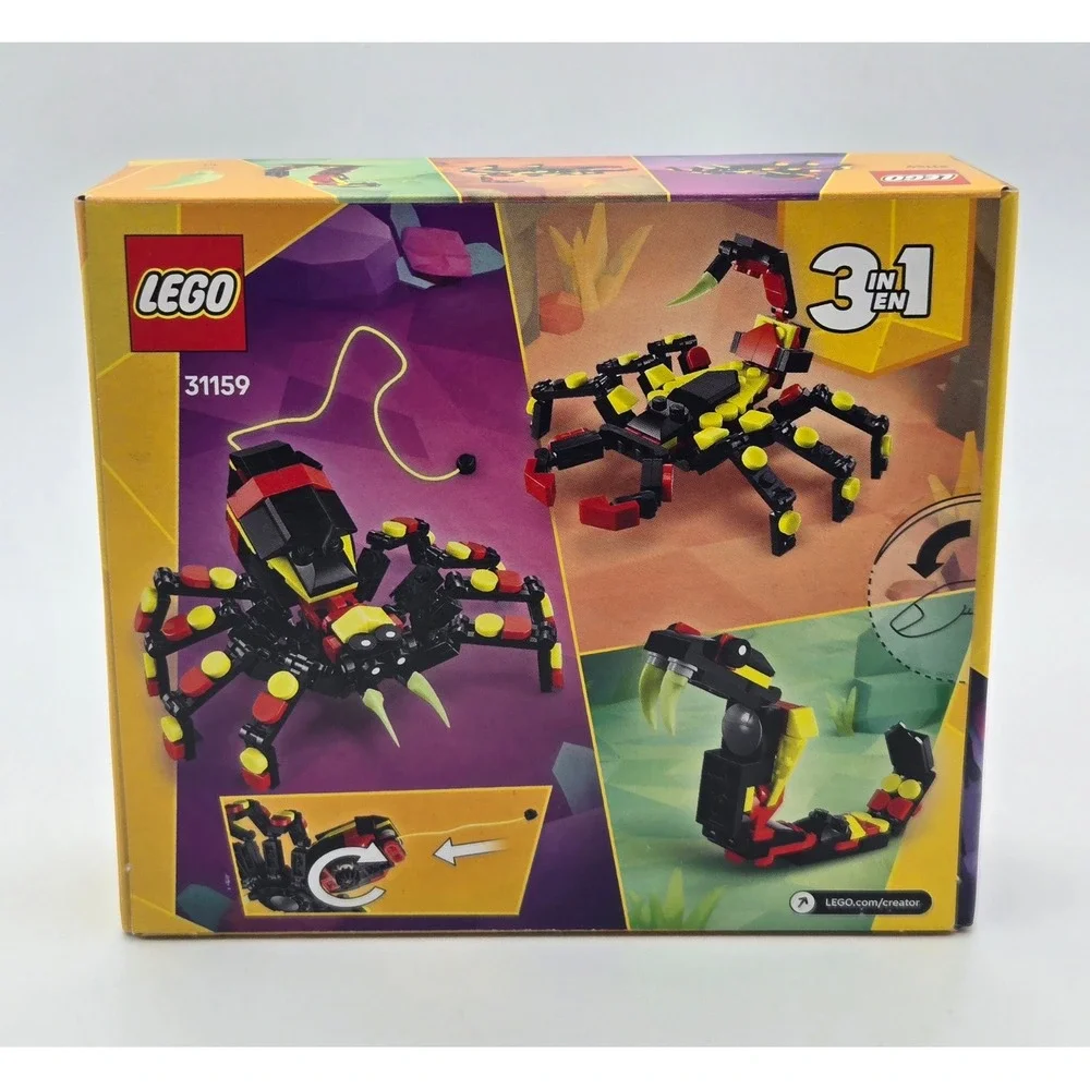 LEGO Creator 3 in‎ 1 31159 Surprising Spider Building Toy 153 Pieces New